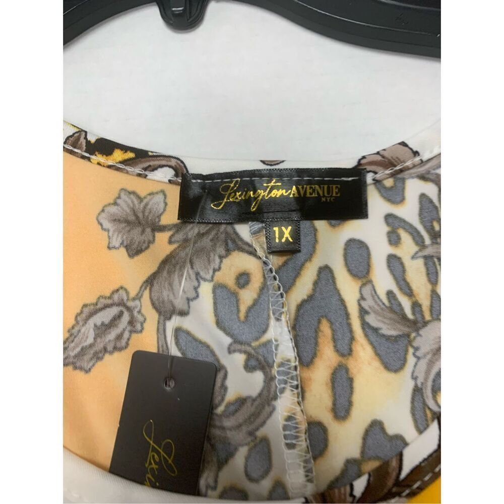 Chainlink Patterned Multicolored Asymmetrical Tan… - image 5